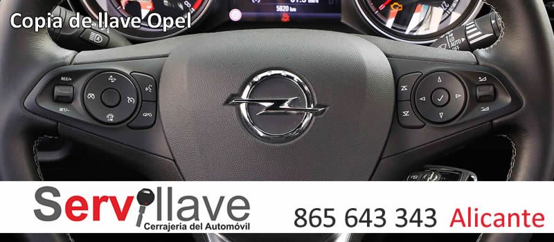 copia llaves coche Opel Autoservillave Alicante